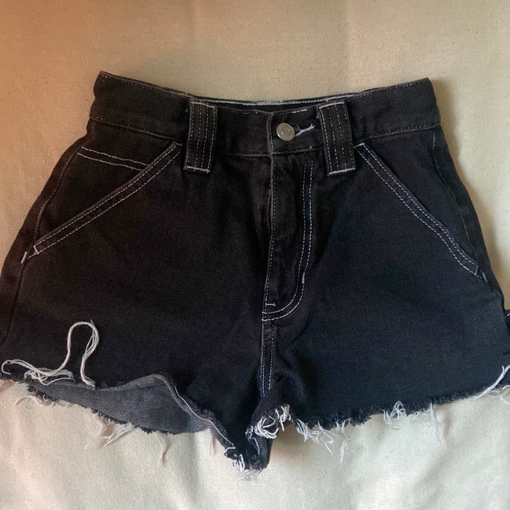 Pacsun black jean shorts
